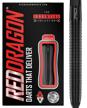 Red Dragon Softtip Darts Razor Edge Black 20g
