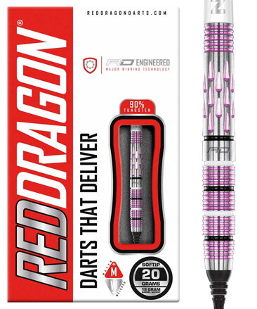 Red Dragon Softtip Darts Artura Shocking Pink 20g