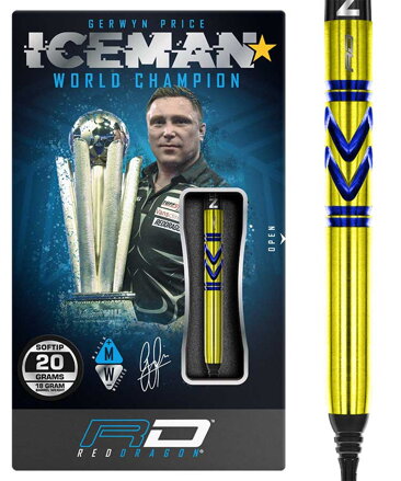 Red Dragon Softtip Darts Gerwyn Price Avalanche Gold 20g