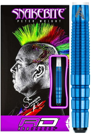 Red Dragon Softtip Darts Peter Wright SNAKEBITE PL15 Blue ST 18g