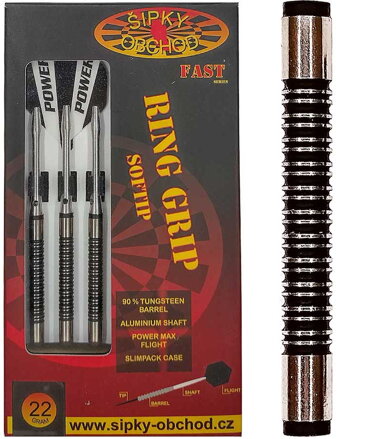 Ruthless Softtip Darts Ring Grip 1 Fast 22g