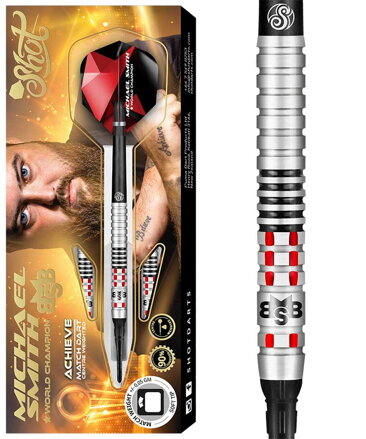 Shot Softtip Darts Michael Smith 90% Achieve 18g