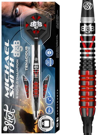 Shot Softtip Darts Michael Smith 90% Tenacious 18g