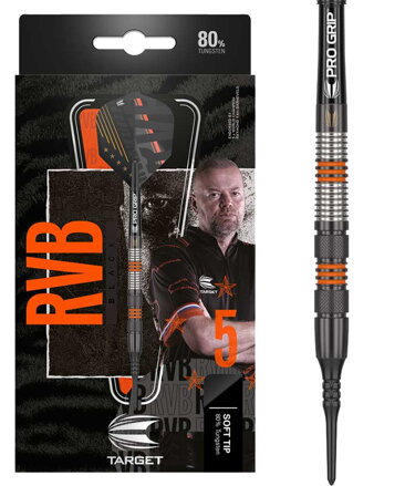 Target Softtip Darts Raymond van Barneveld RVB Black 80% 18g