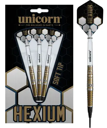 Unicorn Softtip Darts Hexium Style 3 Gold 23g