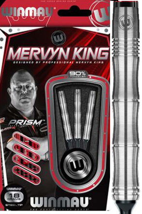 Winmau Softtip Darts Mervyn King Silver 18g