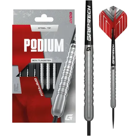 Goat Steeltip Darts Podium Silver 22g