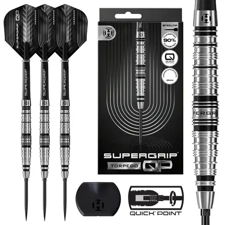 Harrows Steeltip Darts Supergrip QP Torpedo 24g