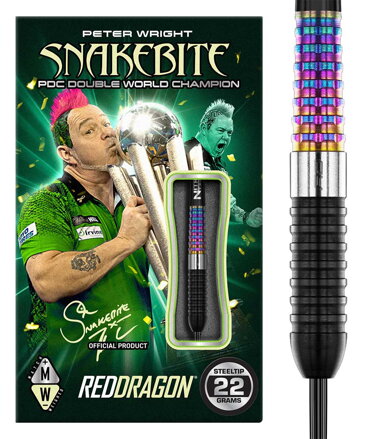 Red Dragon Steeltip Darts Peter Wright Corra 22g