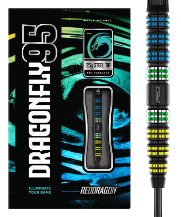 Red Dragon Steeltip Darts Dragonfly 95 Tapered 25g