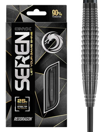 Red Dragon Steeltip Darts Seren 4 Onyx 25g