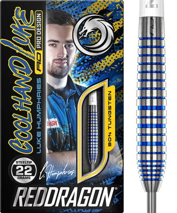 Red Dragon Steeltip Darts Luke Humphries TX3 SE Blue 22g