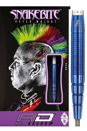 Red Dragon Steeltip Darts Peter Wright SNAKEBITE PL15 Blue 24g 