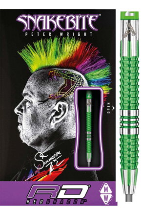 Red Dragon Steeltip Darts Peter Wright SNAKEBITE Mamba 2 24g 
