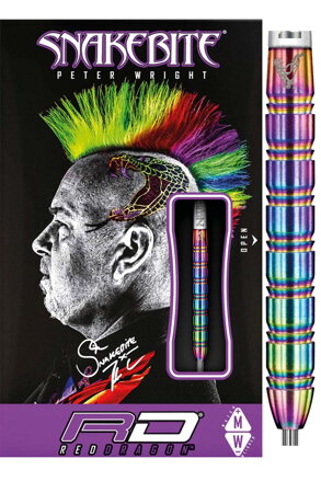 Red Dragon Steeltip Darts Peter Wright Snakebite 1 22g