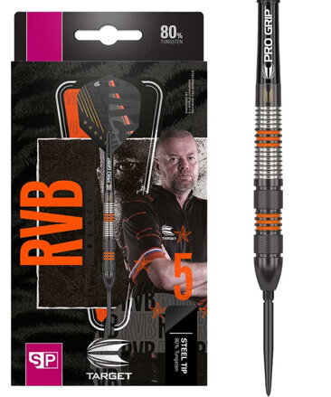 Target Steeltip Darts Raymond van Barneveld RVB Black 80% SP 21g