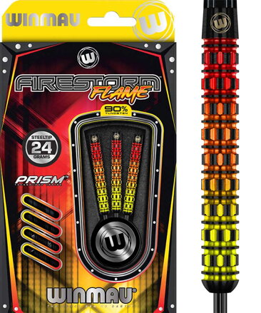 Winmau Steeltip Darts Firestorm Flame 24g