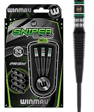 Winmau Steeltip Darts Sniper Black 2 24g