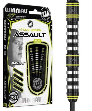 Winmau Steeltip Darts Assault MvG 23g Winmau Steeltip Darts Assault MvG 23g