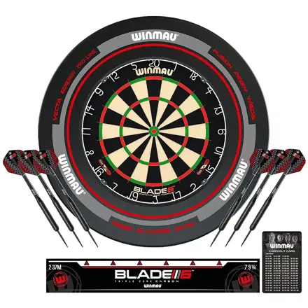Winmau set Blade 6 + Surround + 2 sets of darts
