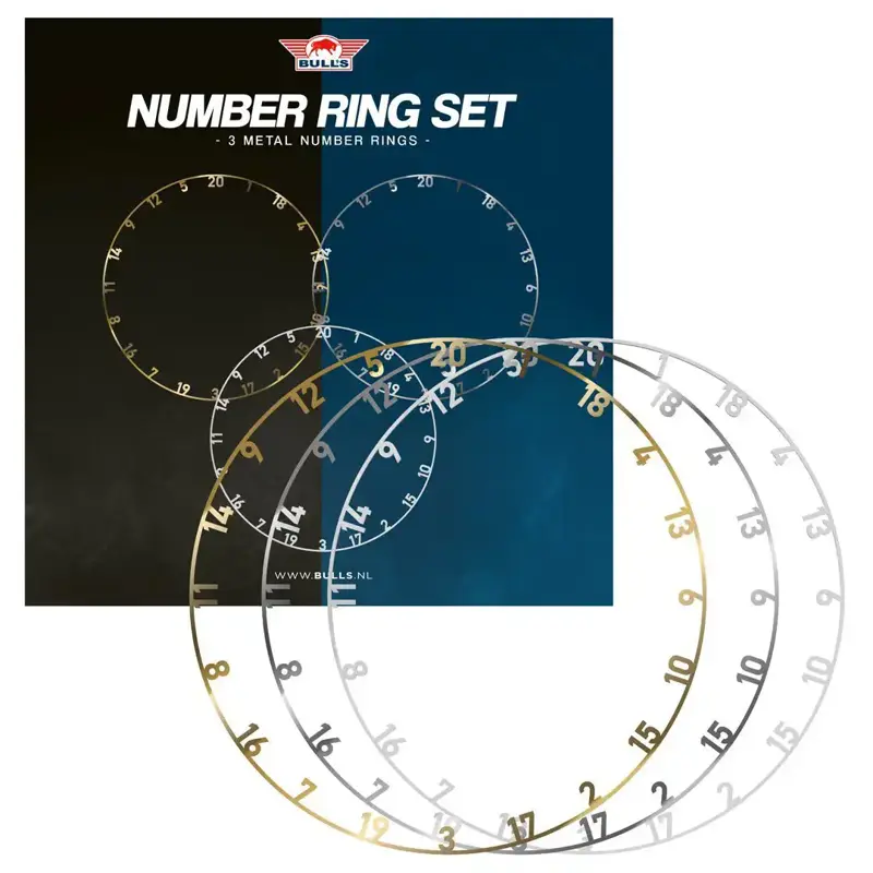 Bulls NL Metal Number Ring Set 3 pcs