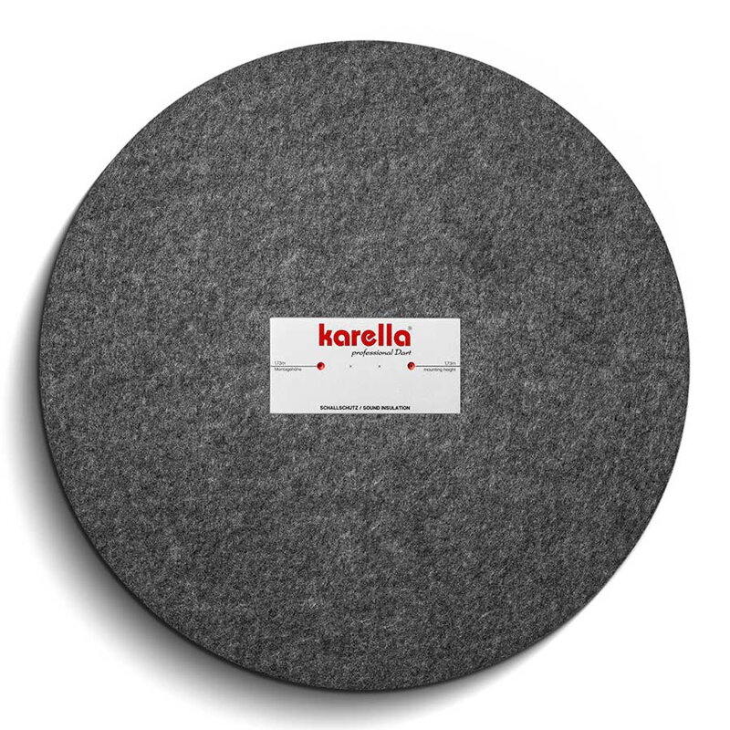Karella sound insulation under the dartboard Karella sound insulation under the dartboard