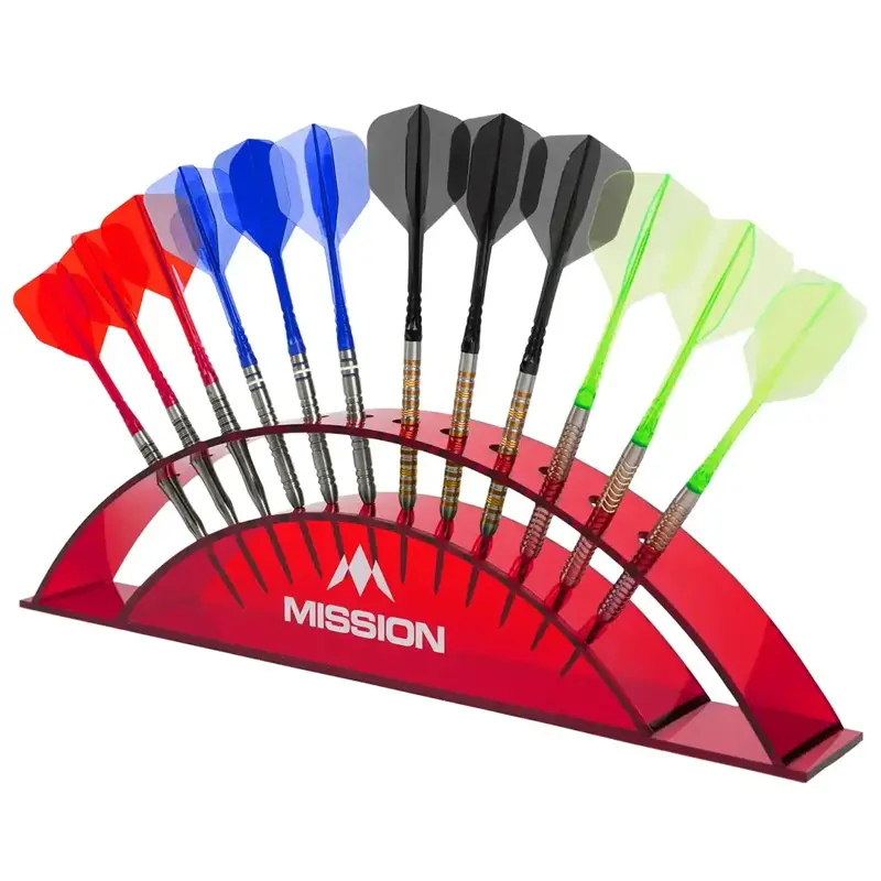 Mission Station 12 - Acrylic Darts Display - Red