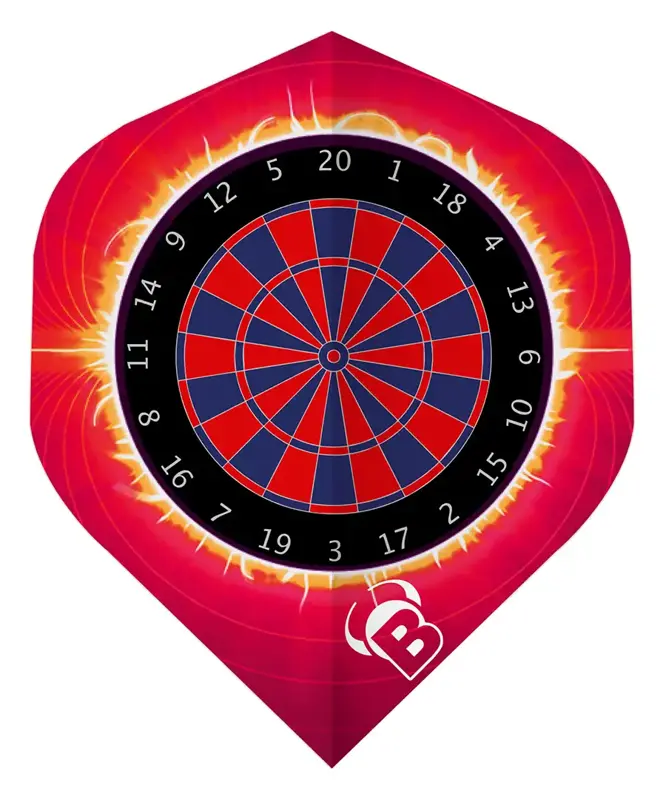 Bulls Flights Motex Dartboard Red No.2