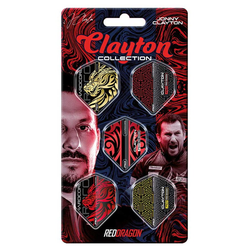 Red Dragon Set of Flights letek Jonny Clayton Collection