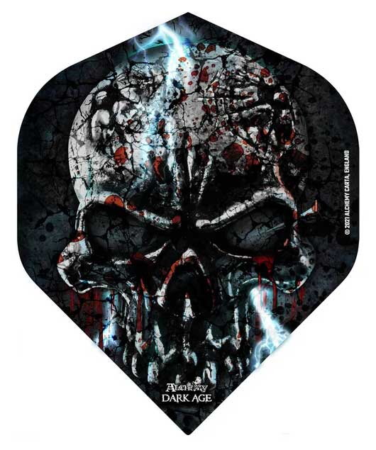 Designa Flights Alchemy Black Lightning Skull No.2