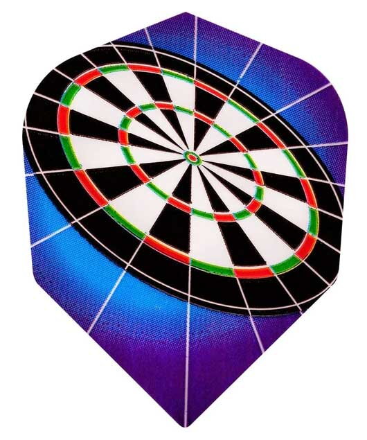 Harrows Flights Quadro Dartboard Blue No.6