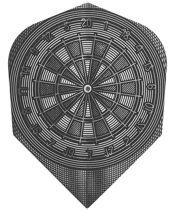 Harrows Flights Quadro Grey Dartboard No.6 Harrows Flights Quadro Grey Dartboard No.6