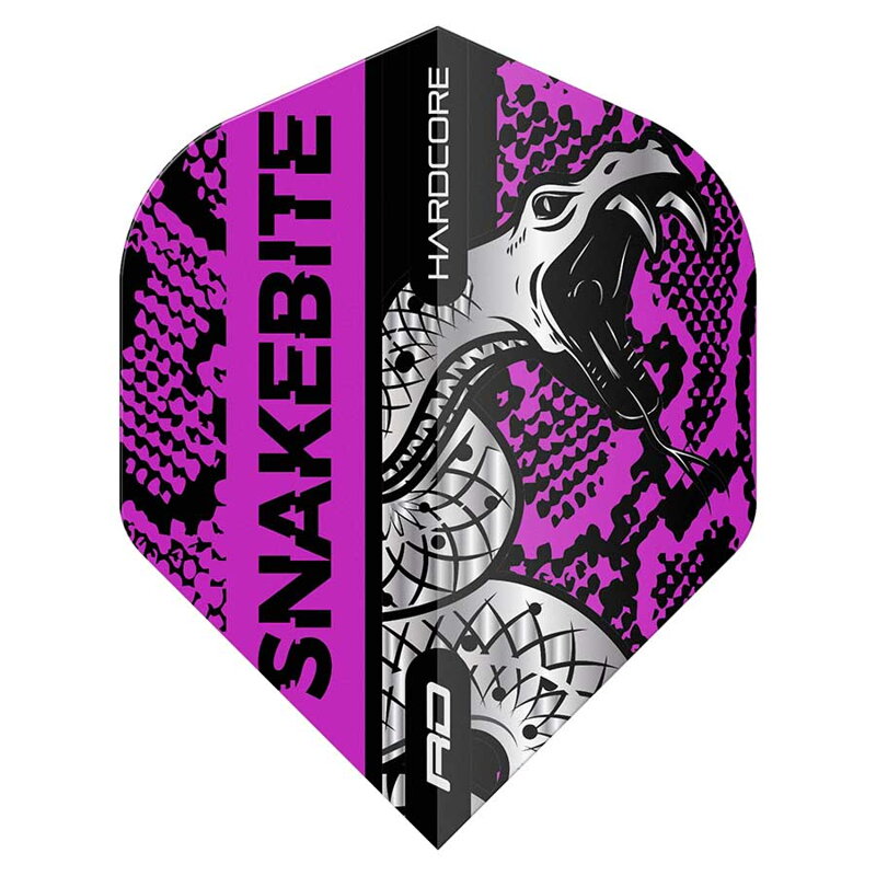 Red Dragon Flights Peter Wright Snakebite Coiled Snakesin Purple