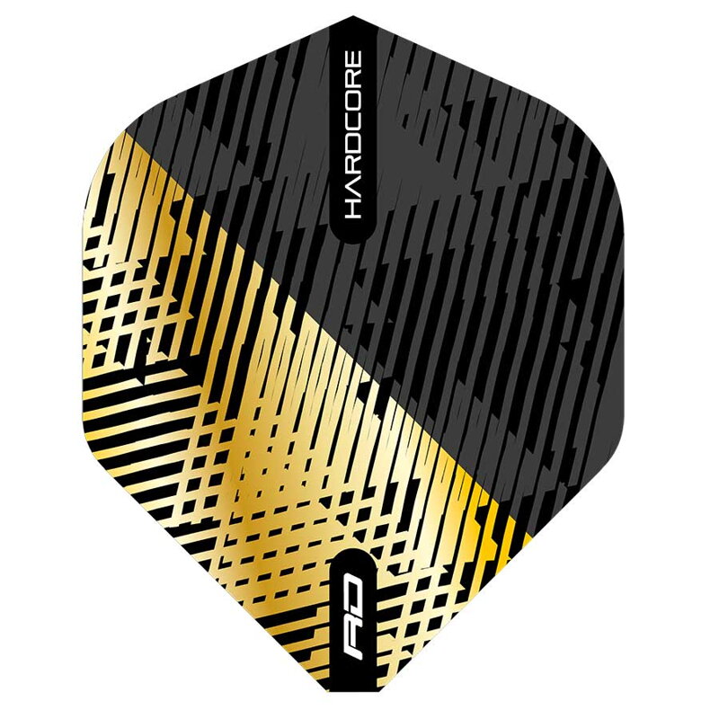 Red Dragon Flights Hardcore Premium Gold & Black Fleck Red Dragon Flights Hardcore Premium Gold & Black Fleck