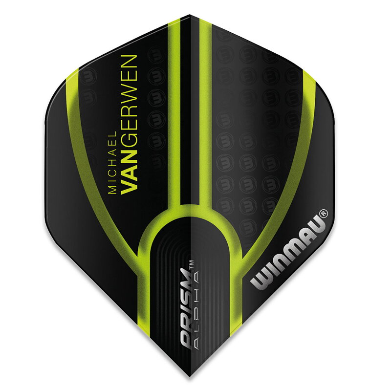 Winmau Flights Prism Alpha MvG Black & Green