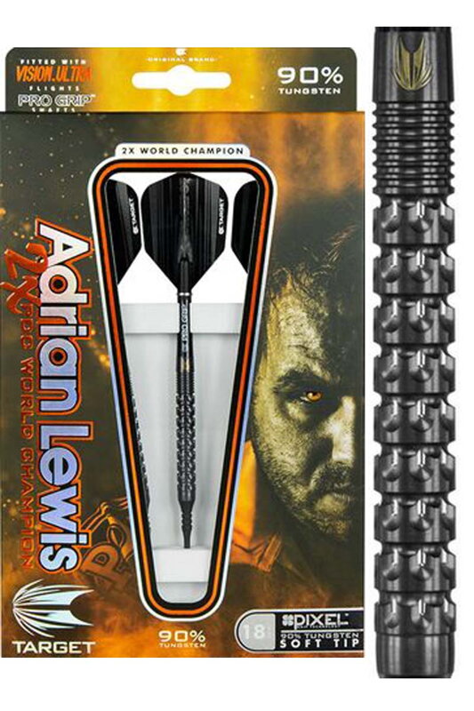 Target Softtip Darts Adrian Lewis Pixel Black 18g