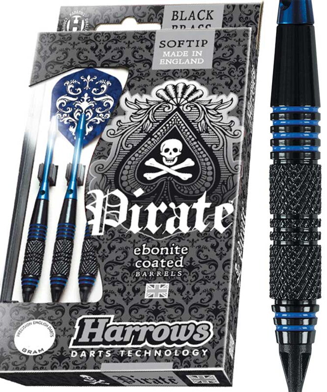 Harrows Softtip Darts Pirate 16g Blue