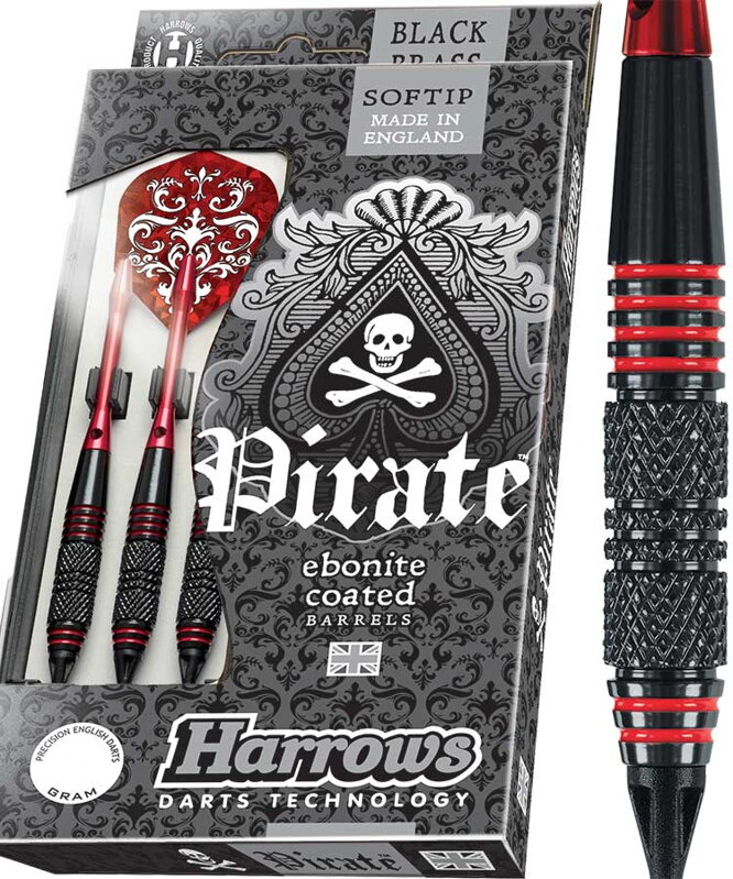 Harrows Softtip Darts Pirate 16g Red
