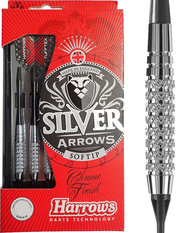 Harrows Softtip Darts Silver Arrows 16g K Harrows Softtip Darts Silver Arrows 16g K