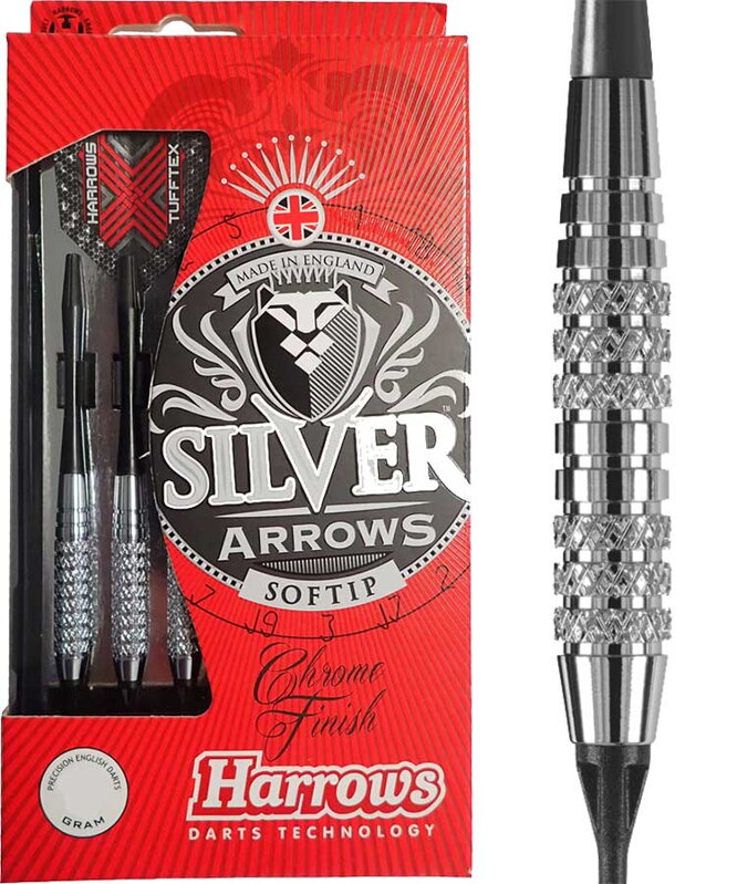 Harrows Softtip Darts Silver Arrows 16g K2 Harrows Softtip Darts Silver Arrows 16g K2