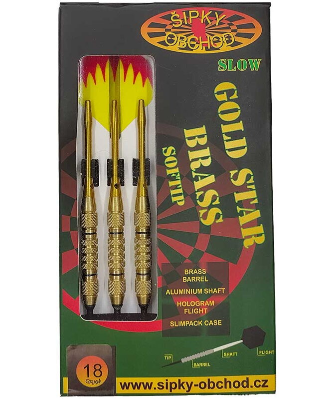Ruthless Softtip Darts Gold Star 5 Slow 18g Ruthless Softtip Darts Gold Star 5 Slow 18g