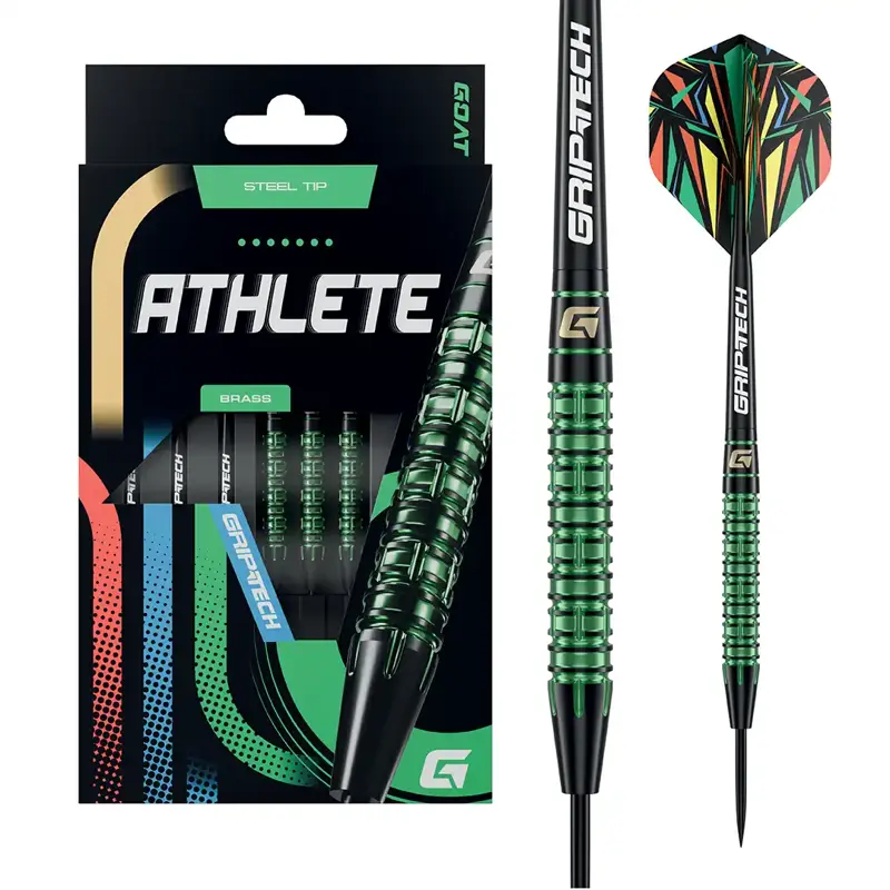 Goat Steeltip Darts Athlete Brass Green 10g