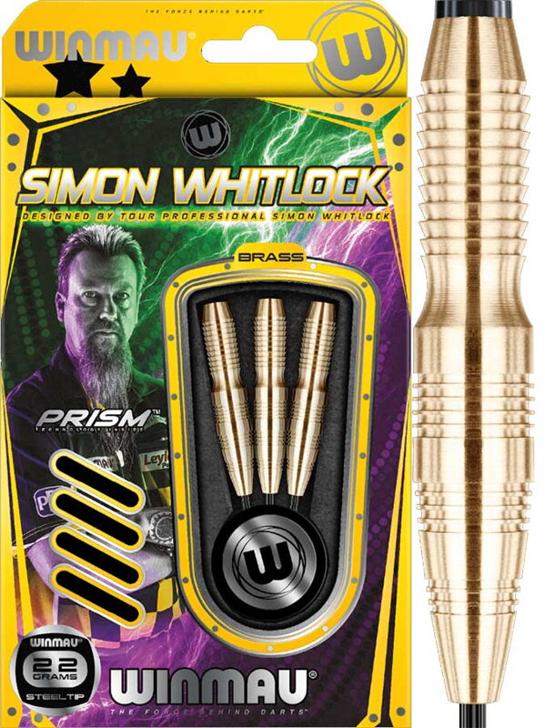 Winmau Steeltip Darts Simon Whitlock Brass 22g