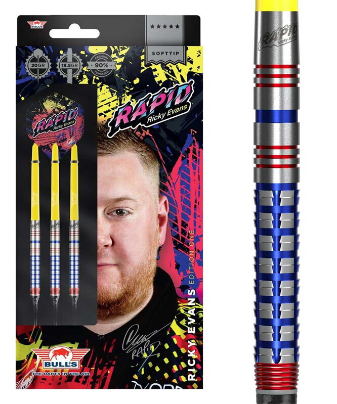 Bulls NL Softtip Darts Ricky Evans 90 20g Bulls NL Softtip Darts Ricky Evans 90 20g