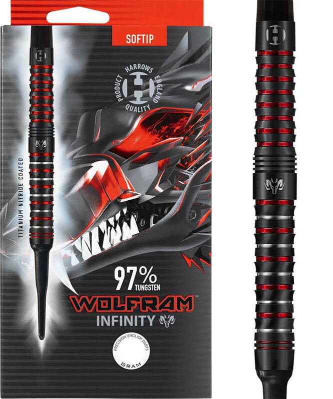 Harrows Softtip Darts WOLFRAM Infinity 20g Harrows Softtip Darts WOLFRAM Infinity 20g