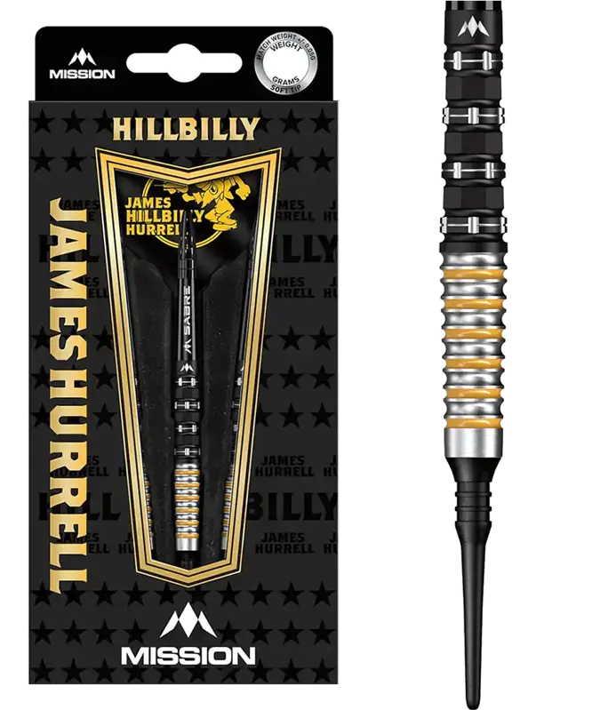 Mission šipky James Hurrell HillBilly V2 soft 20g Mission šipky James Hurrell HillBilly V2 soft 20g