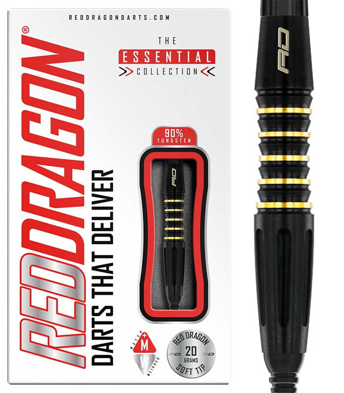 Red Dragon Softtip Darts Clarion Black 20g