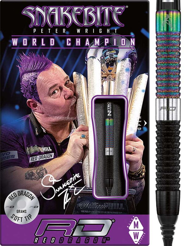 Red Dragon Softtip Darts Peter Wright WC Diamond Fusion SE 20g