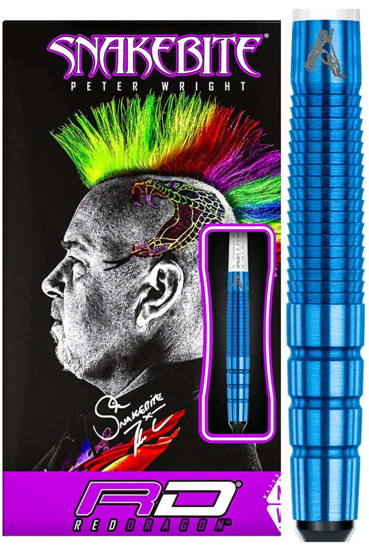 Red Dragon Softtip Darts Peter Wright SNAKEBITE PL15 Blue ST 18g