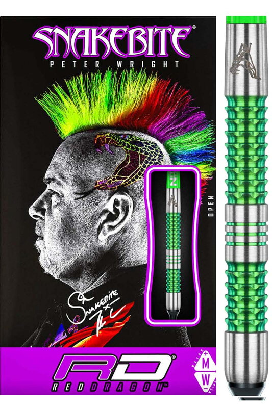 Red Dragon Softtip Darts Peter Wright SNAKEBITE Mamba 18g